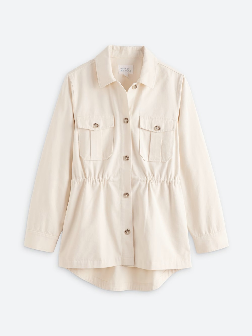 MARKET & SPRUCE Sofia Cinched Waist Cargo Jacket